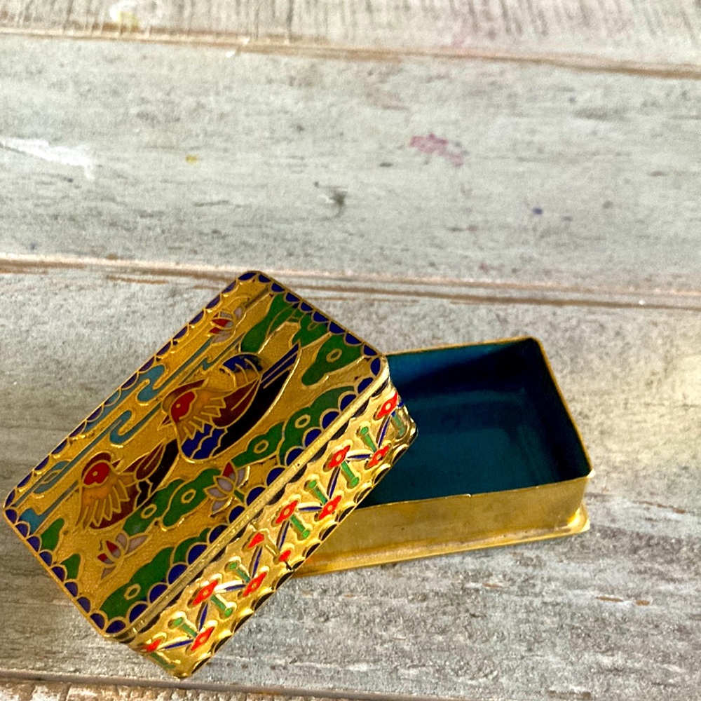 House of Hampton antique trinket box